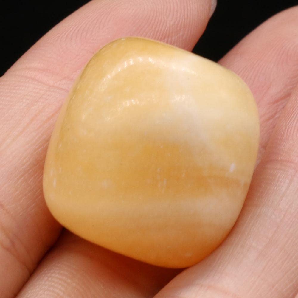 Divine Power Crystal Tumble Original GemStone For Manifestation, Healing and Meditation Yellow Jade